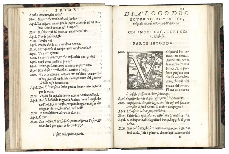 CAGGIO, Paolo (d. 1562). Iconomica del signor Paolo Caggio gentil'huomo …
