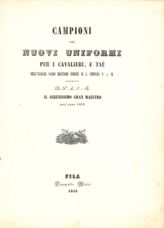 Campioni dei nuovi uniformi per i Cavalieri, e Taù dell'insigne …