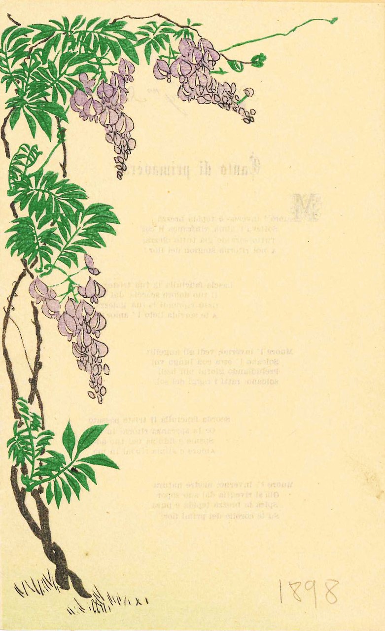 Canto di Primavera, alla signorina A. M. | Immagine principale