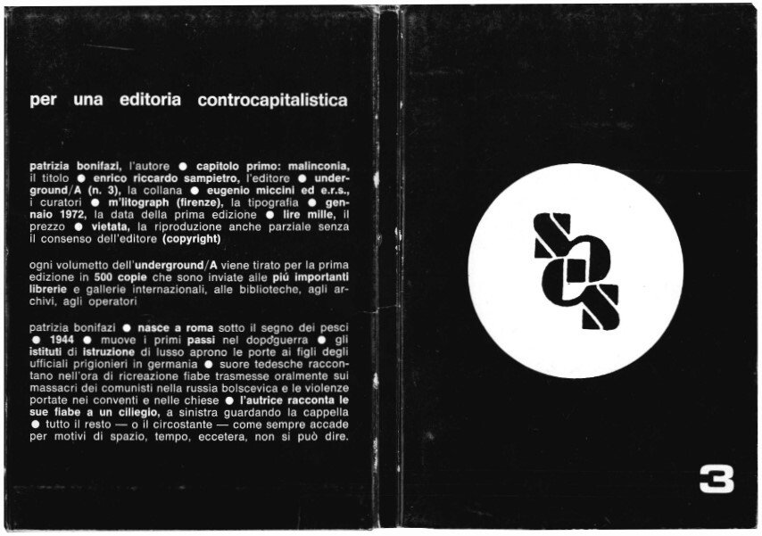 Capitolo primo: malinconia. Per una editoria controcapitalistica.