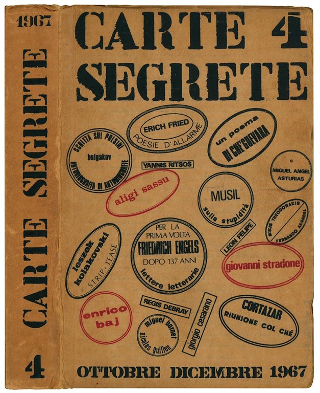 Carte segrete. Rivista trimestrale di lettere e arti. Anno I - Ottobre-Dicembre 1967 - n. 4.