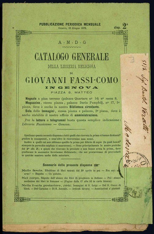 Cataloghi di librerie e biblioteche.