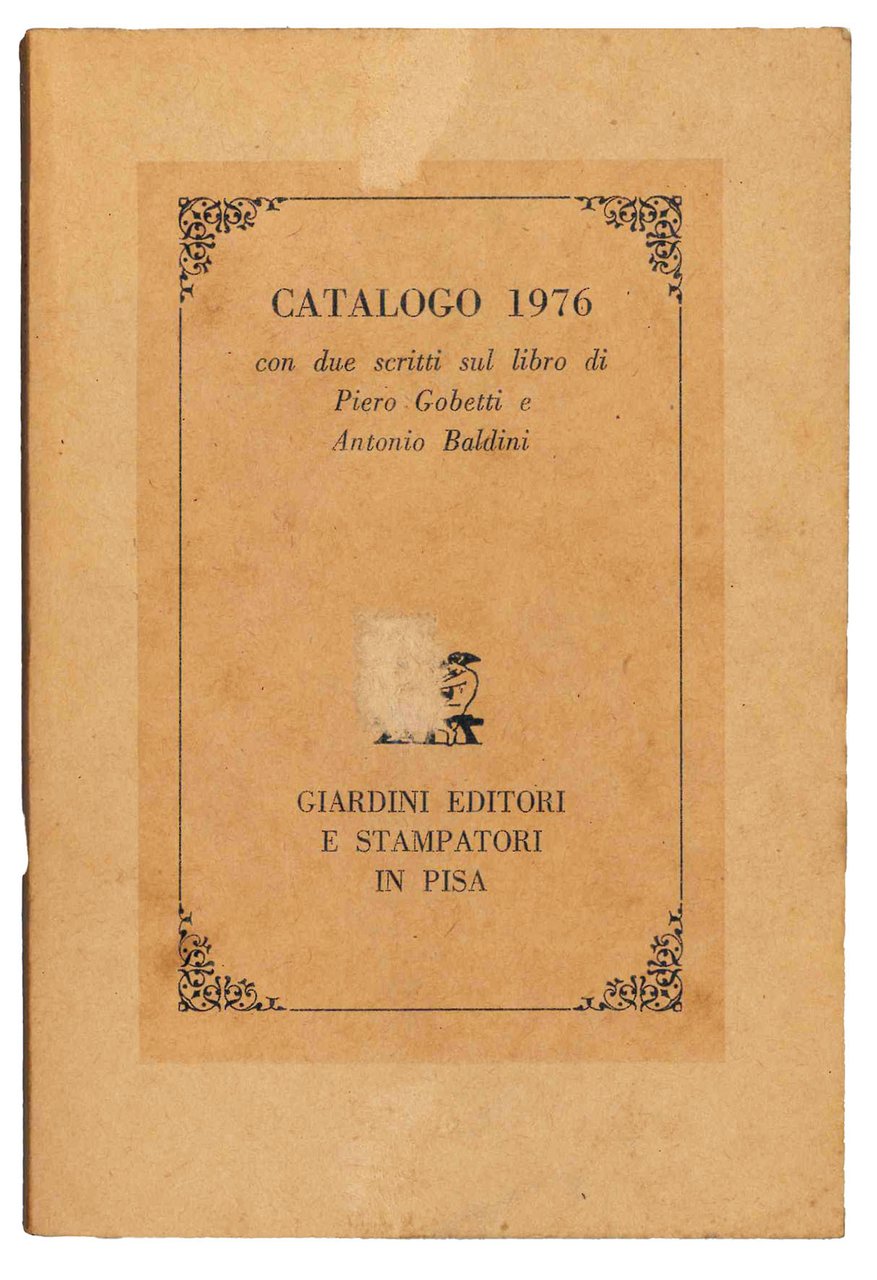 Catalogo 1976 con due scritti sul libro di Piero Gobetti … | Immagine principale