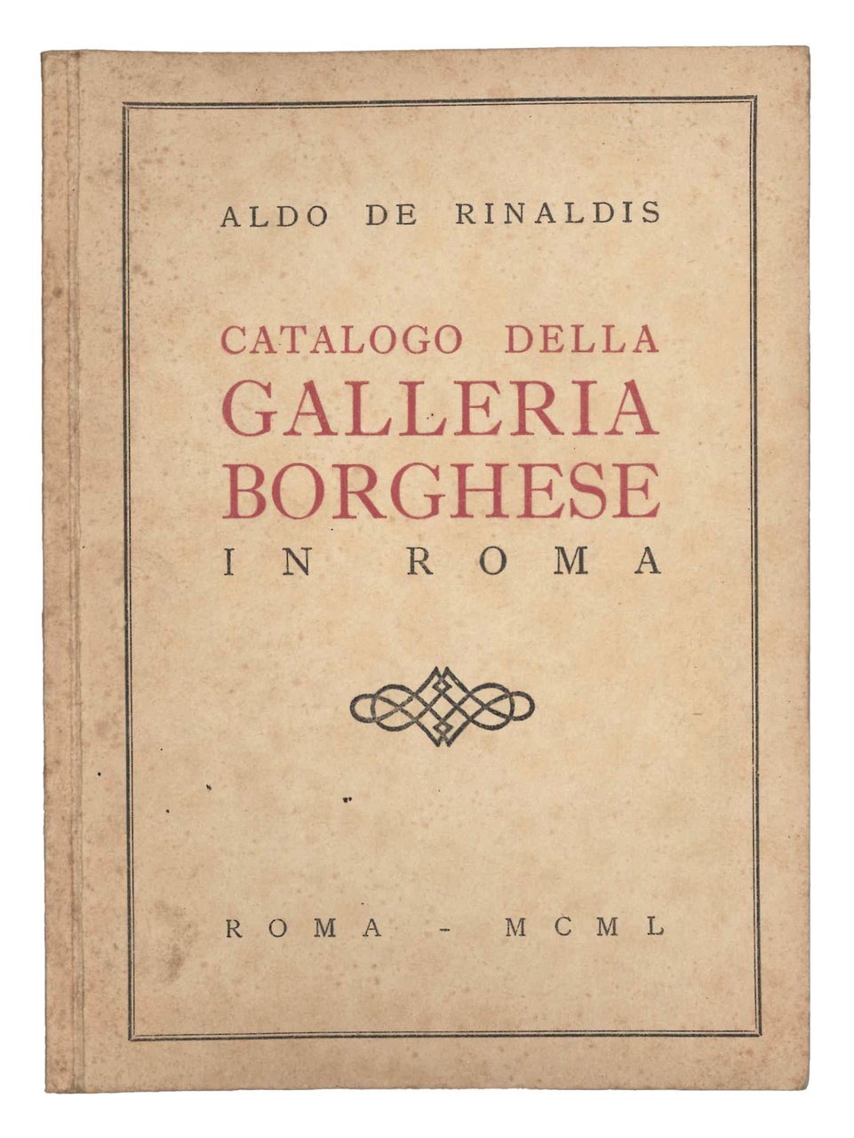 Catalogo della Galleria Borghese in Roma. | Immagine principale