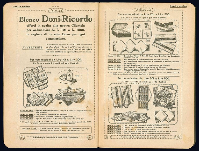 Catalogo generale n. 60. Telerie, tovagliette, biancherie per corredi, ecc., …