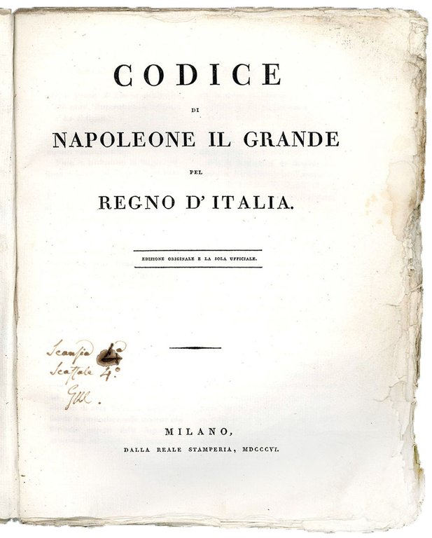 Codice di Napoleone il Grande per il Regno d'Italia. Edizione …
