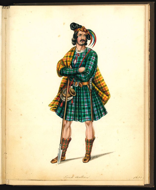 Collection of 70 watercolor drawings showing different theater costumes signed …