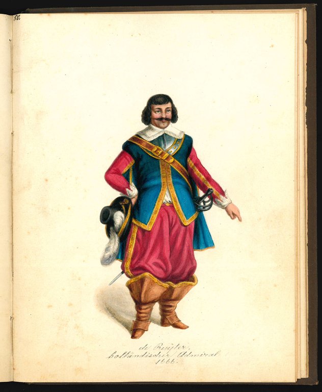 Collection of 70 watercolor drawings showing different theater costumes signed …