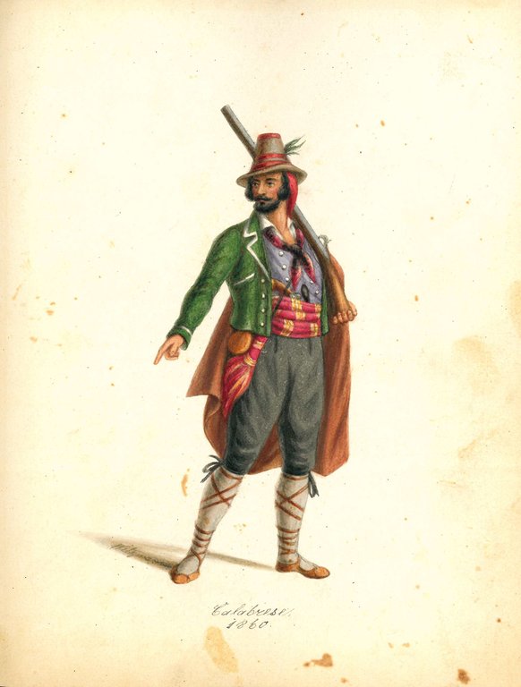 Collection of 70 watercolor drawings showing different theater costumes signed …