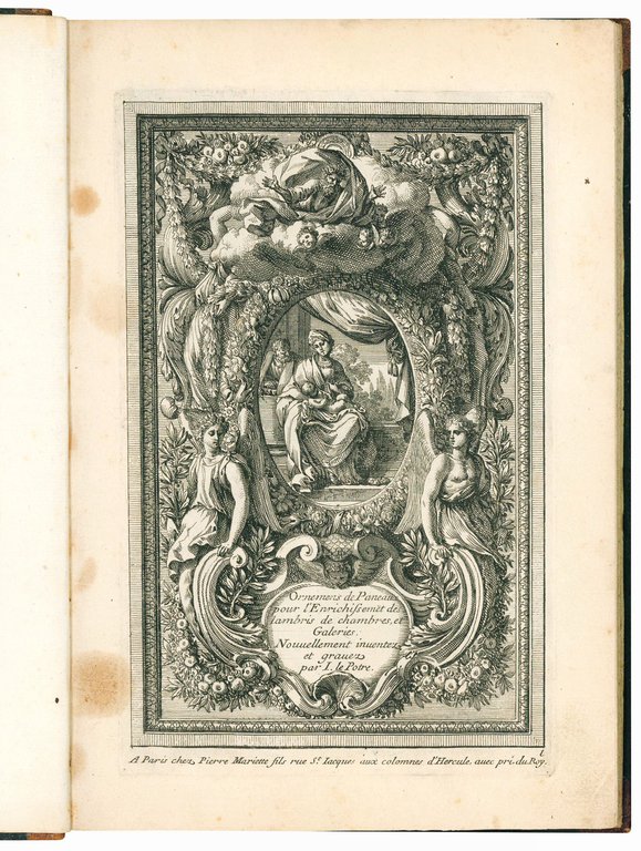 Collection of plates of different kinds of ornaments