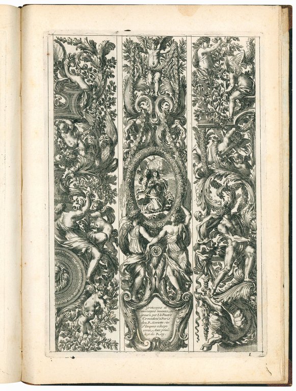 Collection of plates of different kinds of ornaments
