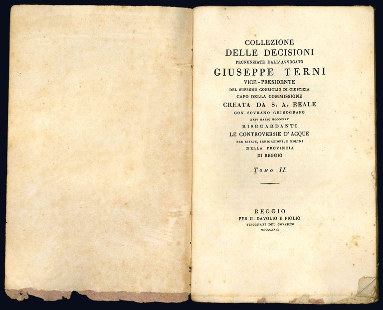 Collezione delle decisioni pronunziate dall'Avv. Giuseppe Terni vice-presidente del supremo …