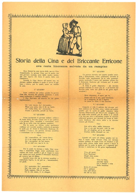 Collezione di 23 manifesti e fogli volanti di gusto popolare. …