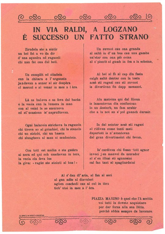 Collezione di 23 manifesti e fogli volanti di gusto popolare. …