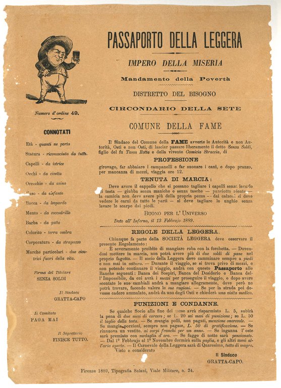 Collezione di 23 manifesti e fogli volanti di gusto popolare. …
