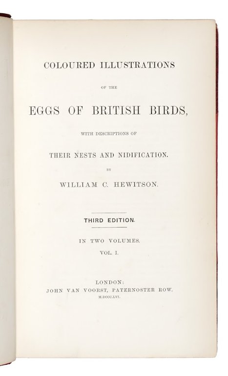 Coloured Illustrations of the Eggs of British Birds, with Descriptions …