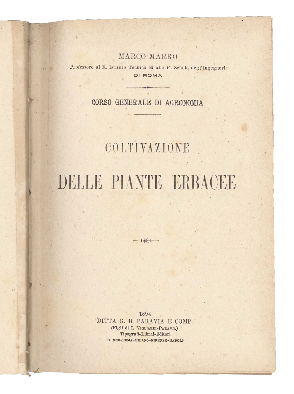 Coltivazione delle piante erbacee. | Immagine principale