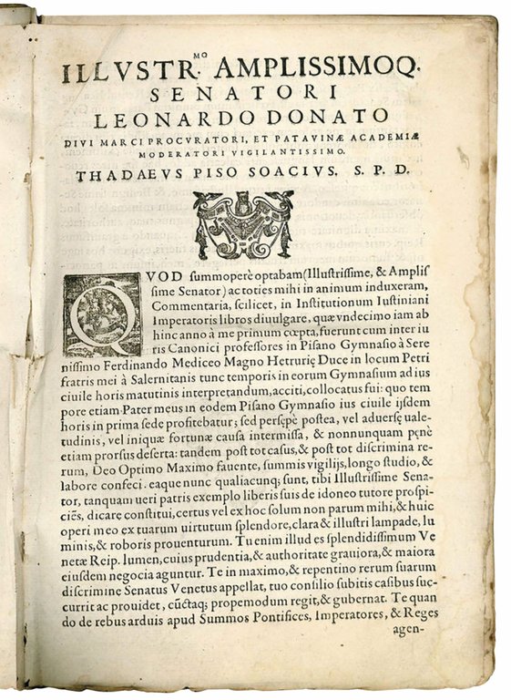 Commentaria in quatuor Institutionum Iustiniani imperatoris libros. Thadaei Pisonis Soacii …
