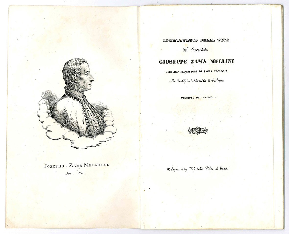 Commentario della vita del Sacerdote Giuseppe Zama Mellini. Pubblico professore …
