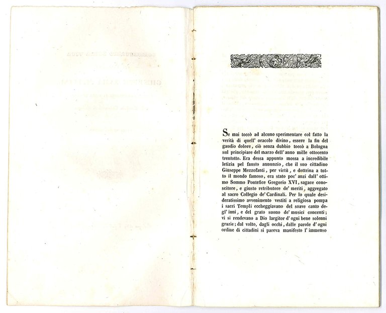 Commentario della vita del Sacerdote Giuseppe Zama Mellini. Pubblico professore …