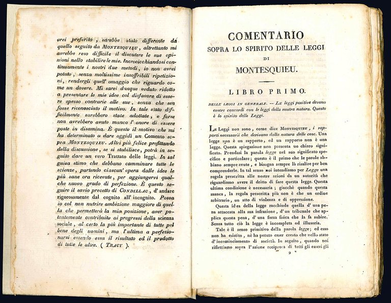 Commentario sopra lo spirito delle leggi di Montesquieu; opera del …