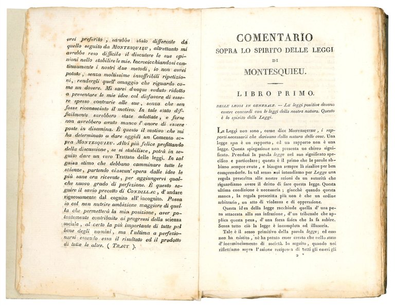 Commentario sopra lo spirito delle leggi di Montesquieu; opera del …