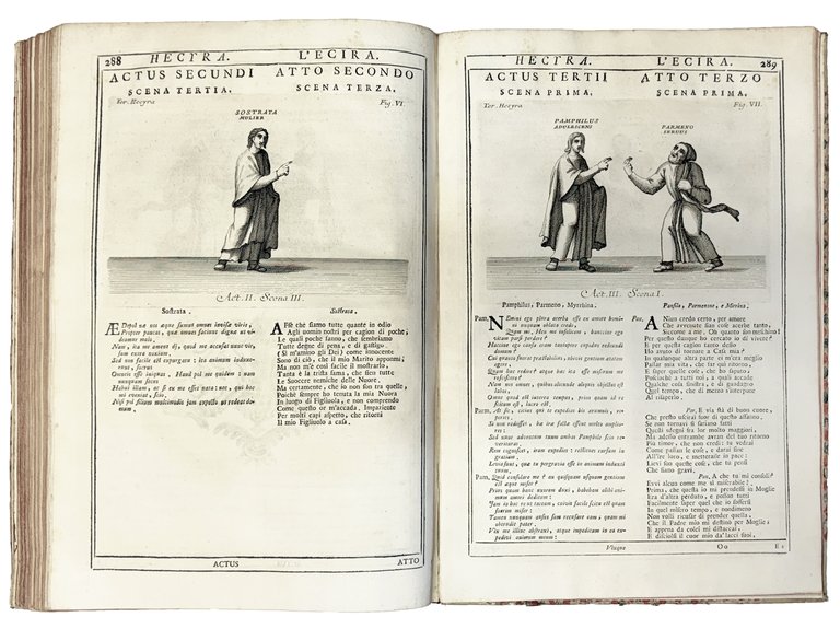 Comoediae nunc primum italicis versibus redditae cum personarum figuris aeri …