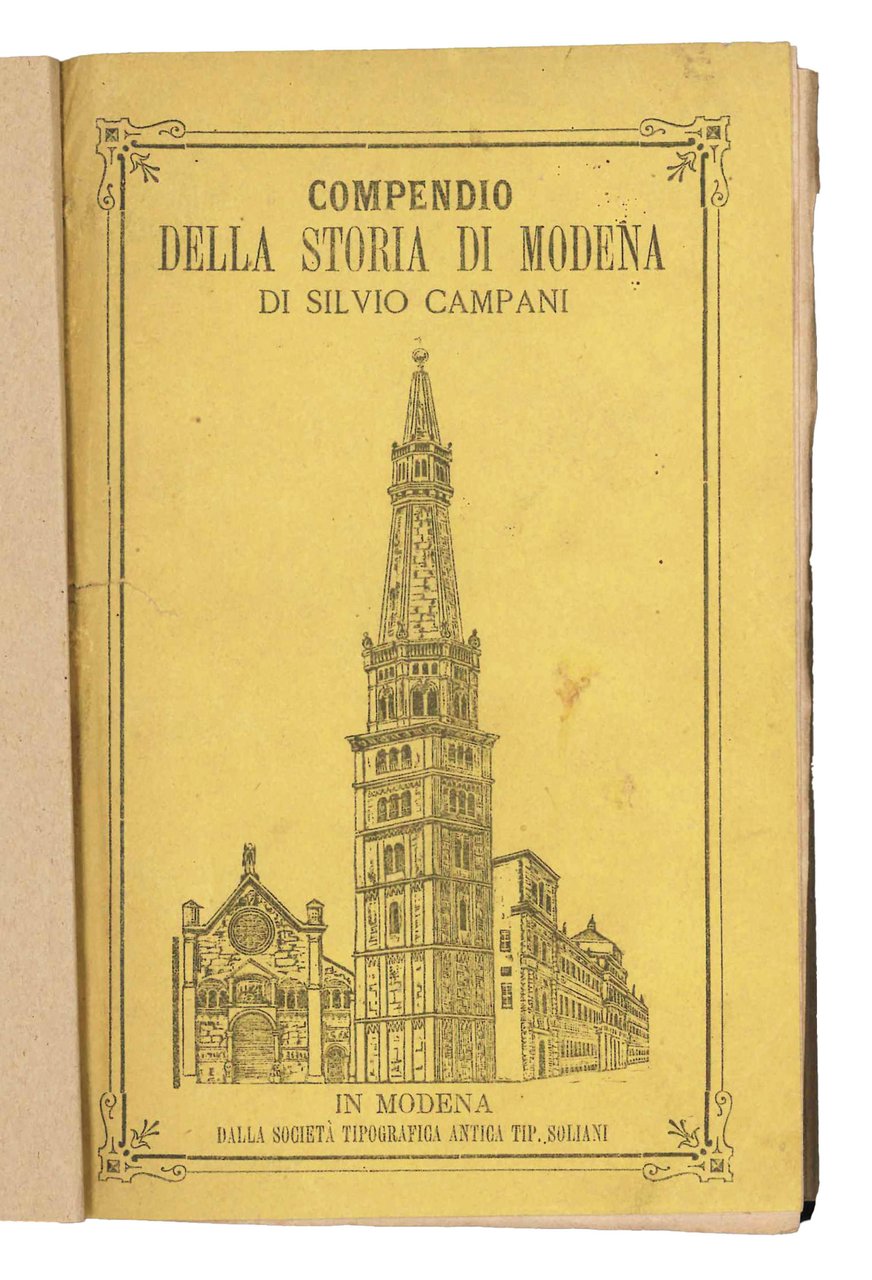 Compendio della storia di Modena. | Immagine principale