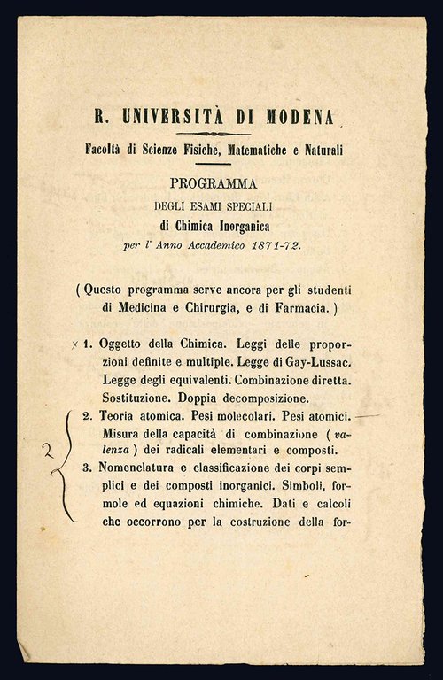 Compendio delle lezioni di chimica inorganica date nella R. Università …