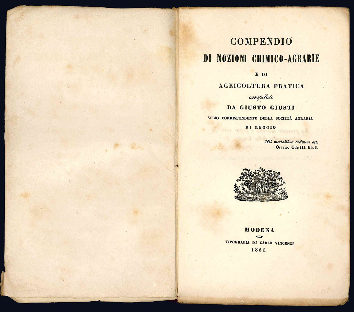 Compendio di nozioni chimico-agrarie e di agricoltura pratica compilato da …