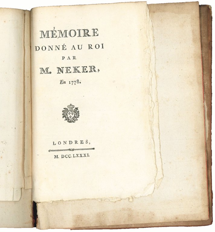 Compte rendu au Roi par M. Necker Directeur général des …
