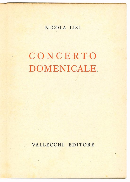 Concerto domenicale.