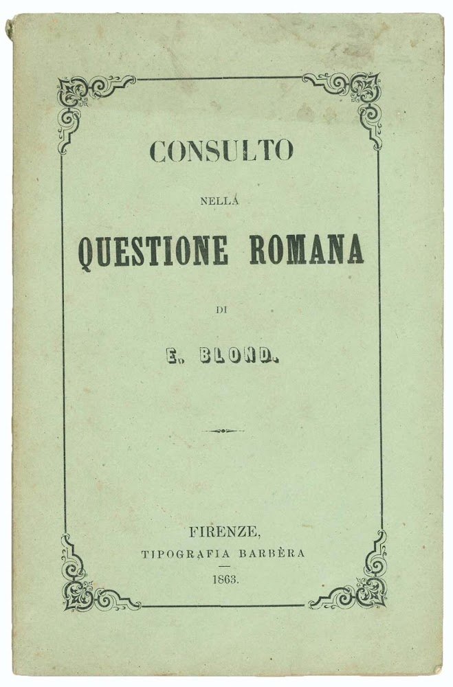 Consulto nella questione romana.