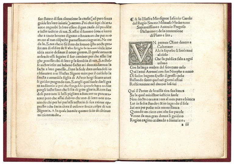 Contentione di Pluto & Iro composta per il Magnifico Cavagliero …