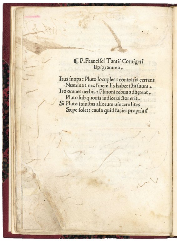 Contentione di Pluto & Iro composta per il Magnifico Cavagliero …