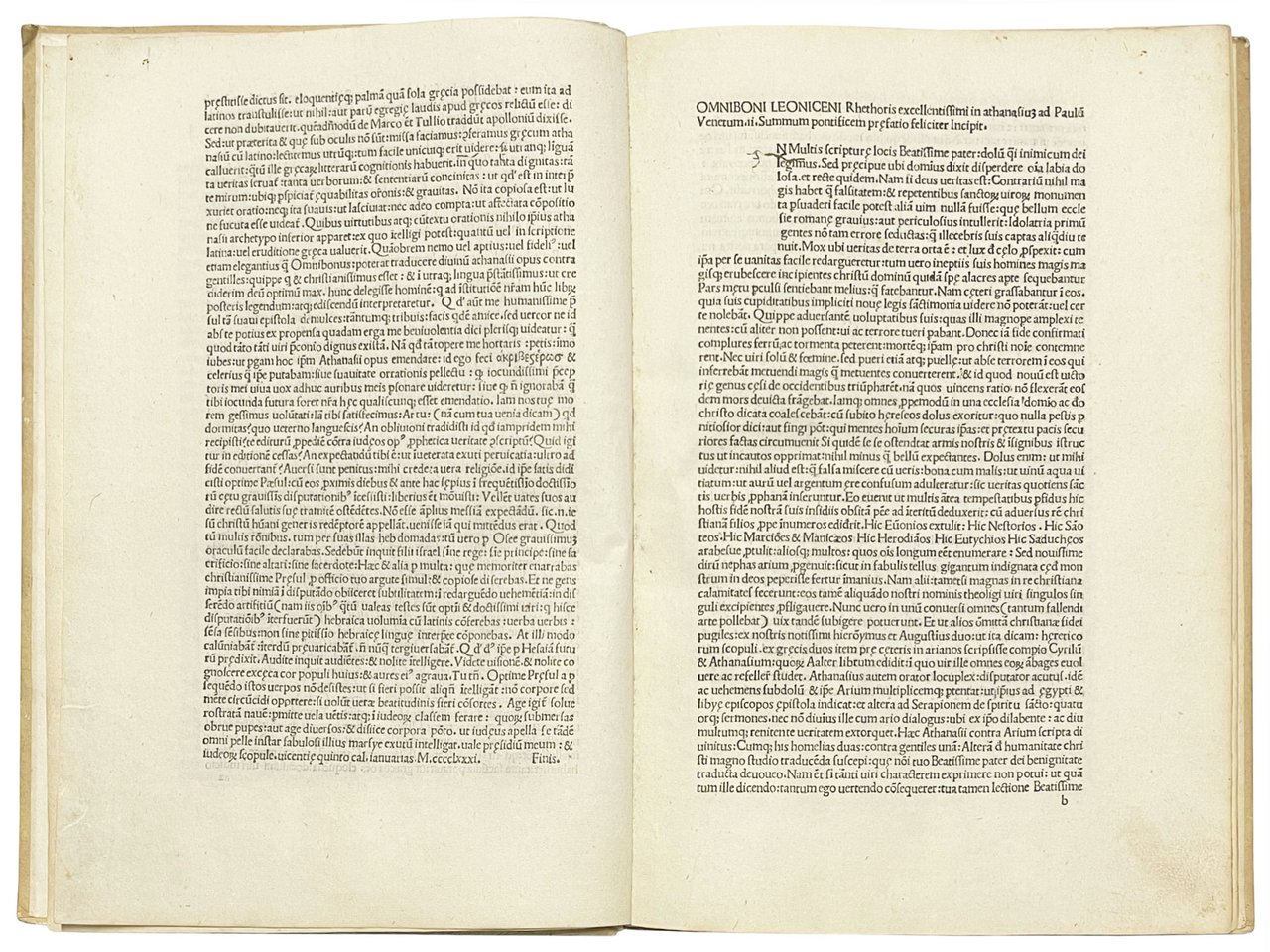 [Contra haereticos et gentiles]. Translated by Omnibonus Leonicenus. With additions …
