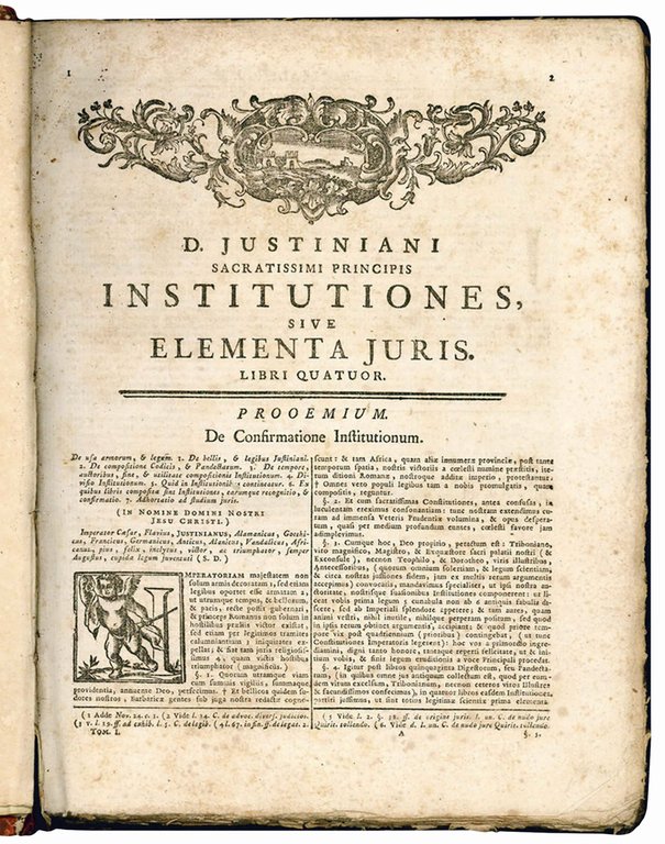 Corpus Juris Civilis quo jus universum Justinianeum comprehenditur. Tomus I …