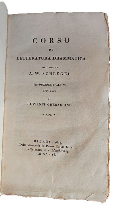 Corso di letteratura drammatica del signor A.W. Schlegel. Traduzione italiana … | Immagine Gallery 2