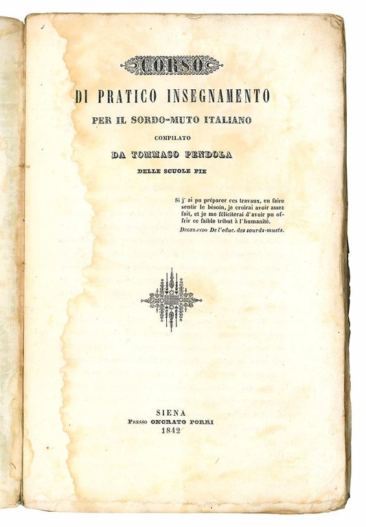 Corso di pratico insegnamento per il sordo-muto italiano compilato da …