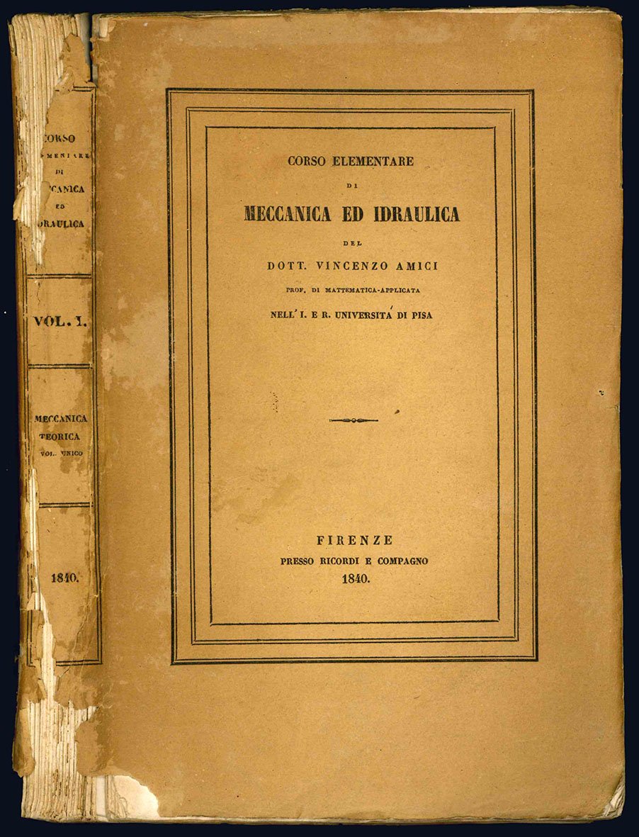 Corso elementare di meccanica ed idraulica del dott. Vincenzo Amici …