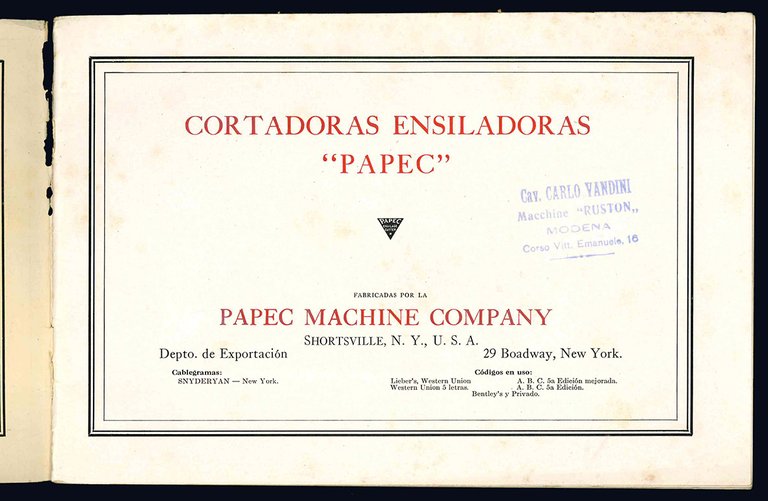 Cortadoras Ensiladoras "Papec".