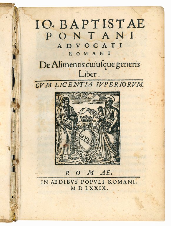 De alimentis cuiusque generis liber. [Insieme con:] De spolio libri …