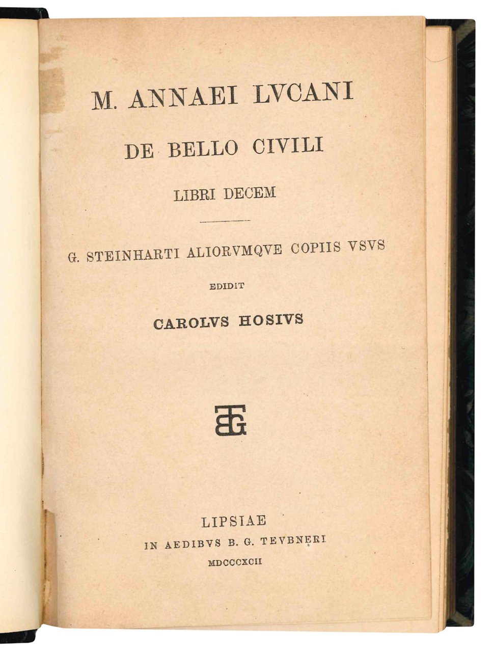 De bello civili libri decem. G. Steinharti aliorumque copiis usus … | Immagine principale