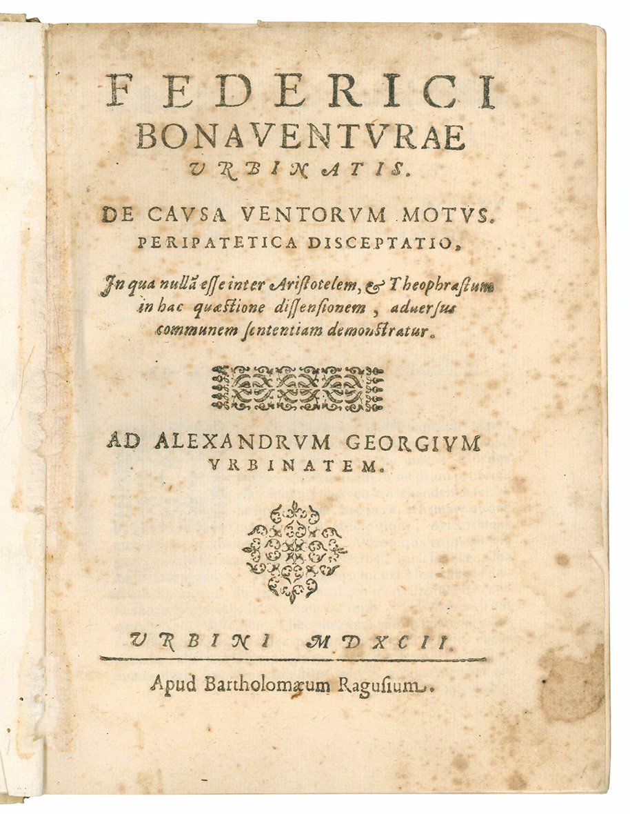 De causa ventorum motus. Peripatetica disceptatio, in qua nulla esse …