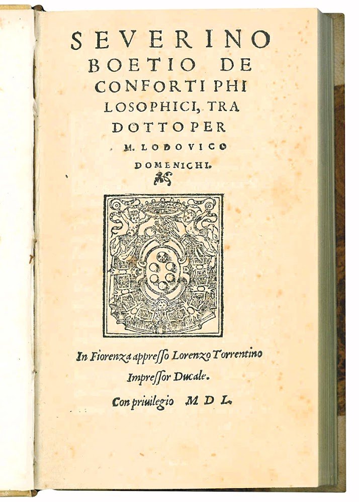 De conforti philosophici, tradotto per M. Lodovico Domenichi