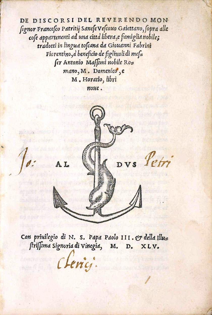 De discorsi [...], sopra alle cose appartenenti ad una città …