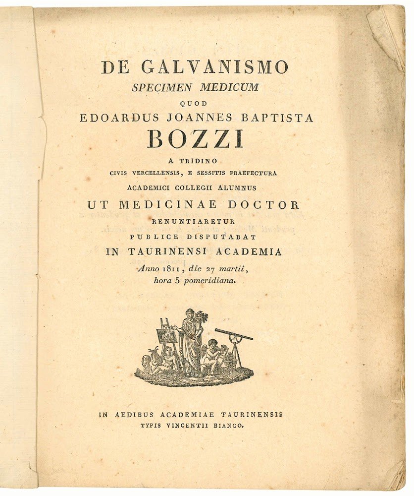 De galvanismo specimen medicum quod Edoardus Joannes Baptista Bozzi a …