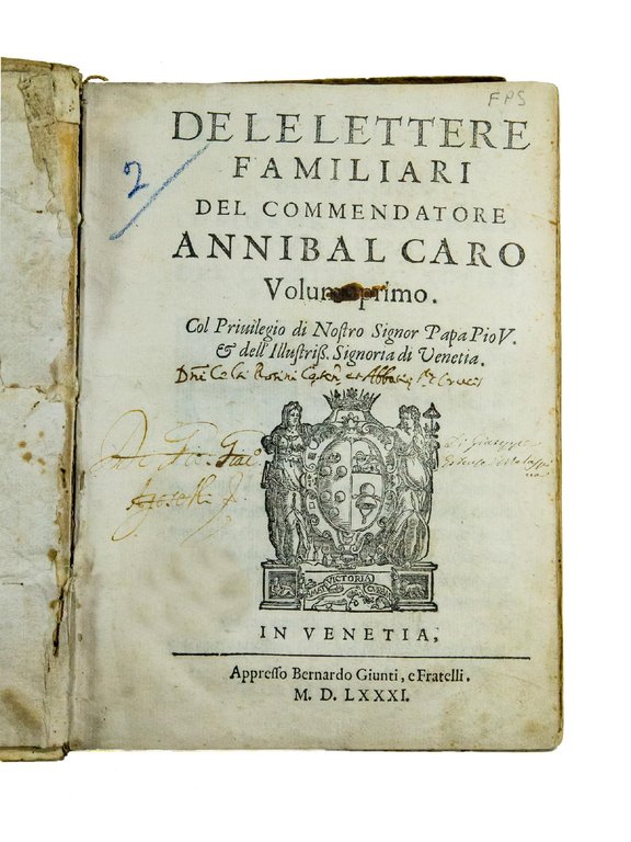 De le lettere familiari [...] volume primo [-secondo]