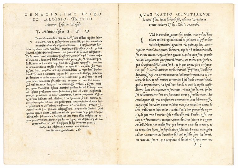 De modo divitiis adhibendo homini Christiano, doctissimi Isidori Clarii monachi … | Immagine Gallery 4