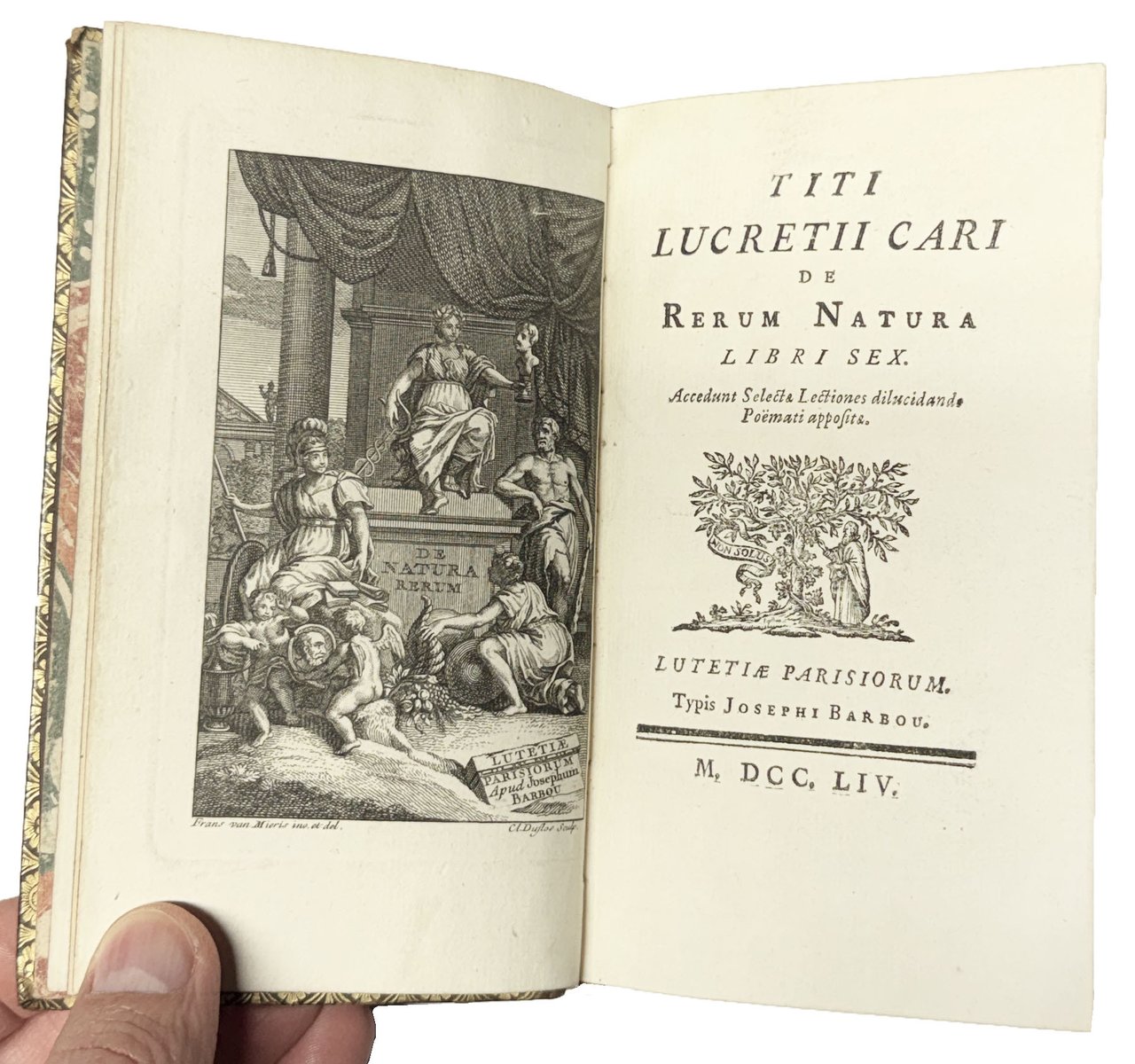 De rerum natura libri sex. Accedunt selectae lectiones dilucidando poemati …